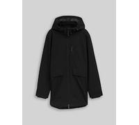 TOM TAILOR DENIM Herren Relaxed Fit Ultralight Funktionsjacke aus wasserabweisendem Material, schwarz, Uni, Gr. L