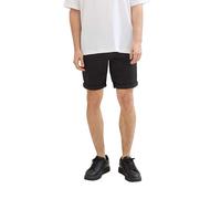 Tom Tailor Denim Herren Slim Chino Bermuda Shorts mit Stretch, 29999 - Black, L