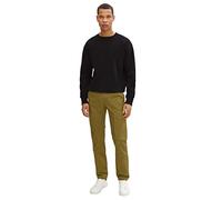 TOM TAILOR Denim Herren Slim Fit Cargo Hose 1029907, 28856 - Light Olive Green, XXL