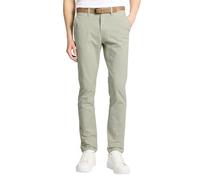 TOM TAILOR Denim Herren Slim Fit Chino Hose mit Gürtel