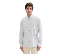 TOM TAILOR DENIM - Hemd mit Allover-Print white navy striped design L