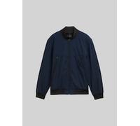 TOM TAILOR DENIM Herren Softshell Jacke im Bomber-Style, blau, Uni, Gr. M