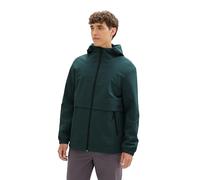 TOM TAILOR Denim Herren Softshell Windbreaker Jacke mit Kapuze,10362 - Dark Gable Green, M