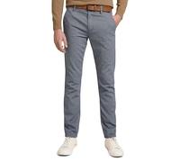 TOM TAILOR Denim Herren Straight Fit Chino Hose mit Gürtel 21439 - Two Colored Navy Design 30W / 30L