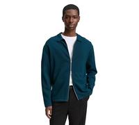 Strickpullover TOM TAILOR DENIM, Herren, Gr. M, grün (deep pond grün), Strick, Obermaterial: 100% Baumwolle, unifarben, regular fit taillenbedeckt, ohne Ausschnitt, gerader Abschluss, Pullover, mit Re