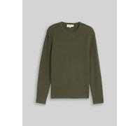 Strickpullover TOM TAILOR DENIM, Herren, Gr. XL, grün (urban olive grün), Strick, Obermaterial: 100% Baumwolle, Rundhals, Pullover Strickpullover (52264452-XL) urban olive grün