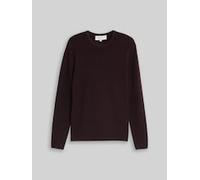 Strickpullover TOM TAILOR DENIM, Herren, Gr. XL, braun (schwarz plum), Strick, Obermaterial: 100% Baumwolle, Rundhals, Pullover Strickpullover (11081901-XL) schwarz plum
