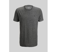 TOM TAILOR DENIM Herren Strukturiertes T-Shirt, grau, Meliert, Gr. M
