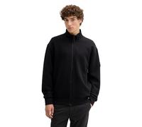 TOM TAILOR Denim Herren Sweatjacke mit Stehkragen, 29999 - Black, XXL