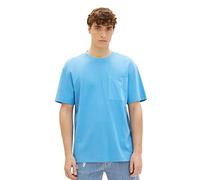 TOM TAILOR Denim Herren T-Shirt 1035591, 18395 - Rainy Sky Blue, M