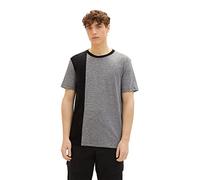 TOM TAILOR Denim Herren T-Shirt 1035610, 29999 - Black, M
