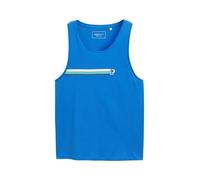 Denim Tom Tailor - Tanktop mit Print strong blue - Gr. - S