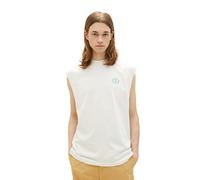 TOM TAILOR Denim Herren 1036450 Relaxed Fit Tanktop, 12906-Wool White, M