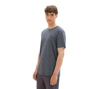 Tom Tailor Denim Herren T-Shirt Basic Melange-Optik 10668 Sky Captain Blue XXL
