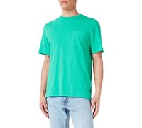 TOM TAILOR Denim Herren T-Shirt mit Pünktchen-Muster 1035845, 31581 - green small shapes print, M