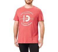 TOM TAILOR Denim Herren T-Shirt Print 1034729, 10418 - Smoky Red, S