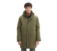 TOM TAILOR Denim Herren Technical Wintermantel mit Kapuze,23802 - urban olive green, XXL