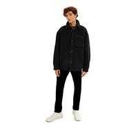 TOM TAILOR Denim Herren Teddy Hemd-Jacke 1033882, 29999 - Black, L