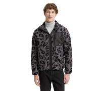 TOM TAILOR Denim Herren Teddyjacke mit Stehkragen