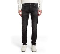 Slim-fit-Jeans TOM TAILOR DENIM "PIERS", Damen, Gr. 29, Länge 30, schwarz denim, Denim/Jeans, Obermaterial: 99% Baumwolle, 1% Elasthan. Futter: 65% Polyester, 35% Baumwolle, schmal lang, Jeans Slim-fi