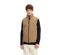 TOM TAILOR Denim Herren Weste 1031783, 12912 - Splashed Clay Beige, S