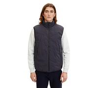 TOM TAILOR Denim Herren Weste 1031783, 29476 - Coal Grey, L