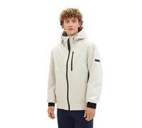 Tom Tailor Denim Herren Windbreaker Jacke mit Kapuze, 26199 - Beige Alfalfa, S