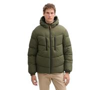 Tom Tailor Denim Herren Winter Puffer-Jacke mit Kapuze,23802 - urban Olive Green, XXL