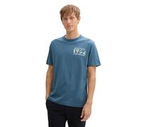 TOM TAILOR Denim High Waist Lotte Slim Straight Jeans, Used Mid Stone Blue Denim, 27