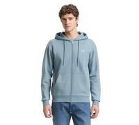 Denim Tom Tailor - Hoodie Sweatjacke mit Logo-Print citadel blue - Gr. - L