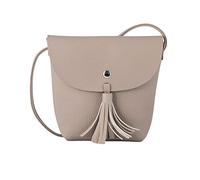 TOM TAILOR Denim Damen Ida Flap Bag, Nude, 17x4,5x16