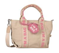 TOM TAILOR Denim Irie Damen Shopper Umhängetasche Reißverschluss Mittelgroß Beige