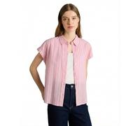 Tom Tailor 1050272 Kurzarmhemd M Blush Pink Stripe