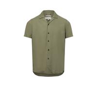 Tom Tailor Denim Kurzarm-Freizeithemd Herren Comfort Fit Viskose oliv, XL