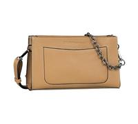 Umhängetasche TOM TAILOR DENIM "Lennon", Damen, Gr. B/H/T: 24cm x 14cm x 6cm, braun, Polyurethan, clean, gepflegt, unifarben, Taschen, aus griffigem Lederimitat mit abnehmbarer Metallkette (56746842-0