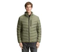 Steppjacke TOM TAILOR DENIM, Herren, Gr. M, tree moss grün, Web, Obermaterial: 100% Polyester. Futter: 100% Polyester, unifarben, normal hüftbedeckend, Rundhals, elastischer Bund, Jacken Steppjacke, m