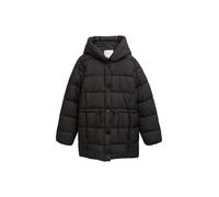 TOM TAILOR Denim - Puffer-Mantel mit Knopfleiste schwarz - Gr. - S