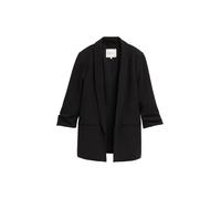 TOM TAILOR Denim - Regular Fit Blazer in Crêpe-Optik schwarz - Gr. - M