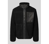 TOM TAILOR Denim Herren 1046918 Teddyjacke mit Stehkragen, 29999-Black, XXL