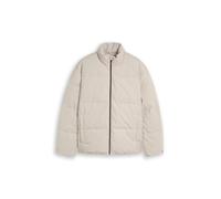 Steppjacke TOM TAILOR DENIM, Herren, Gr. L, beige (dusty beige), Web, Obermaterial: 90% Polyester, 10% Polyamid. Futter: 100% Polyester, regular fit taillenbedeckt, elastischer Bund, Jacken Steppjacke