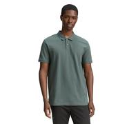 Denim Tom Tailor - Piqué Poloshirt aus Baumwolle washed jasper green - Gr. - S