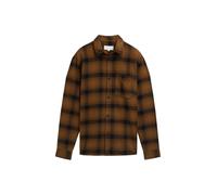 Tom Tailor Denim - Relaxed Fit Overshirt Hemd mit Karo-Muster deep cognac check - Gr. - M