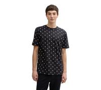 TOM TAILOR Denim Relaxed Fit T-Shirt mit Rücken-Print, Dusty Blue, L