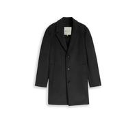 Tom Tailor Denim - Relaxed Fit Wollmantel mit Reverskragen dark grey melange twill - Gr. - L