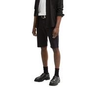 TOM TAILOR Denim Shorts mit Kordelzug, Black, XL