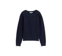 Denim Tom Tailor - Strickpullover mit Rundhalsausschnitt sky captain blue - Gr. - M