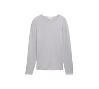 Rundhalspullover TOM TAILOR DENIM Gr. L, grau (light stone grey melange) Herren Pullover (71438547-L) light stone grey melange