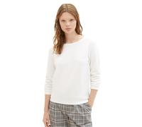 TOM TAILOR DENIM - Strukturiertes Sweatshirt off white M