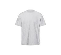 TOM TAILOR DENIM - Relaxed Fit Jacquard T-Shirt chalk grey leaves jacquard XXL