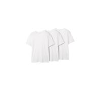 TOM TAILOR Denim T-Shirts aus Baumwolle im 3er-Pack, White, S